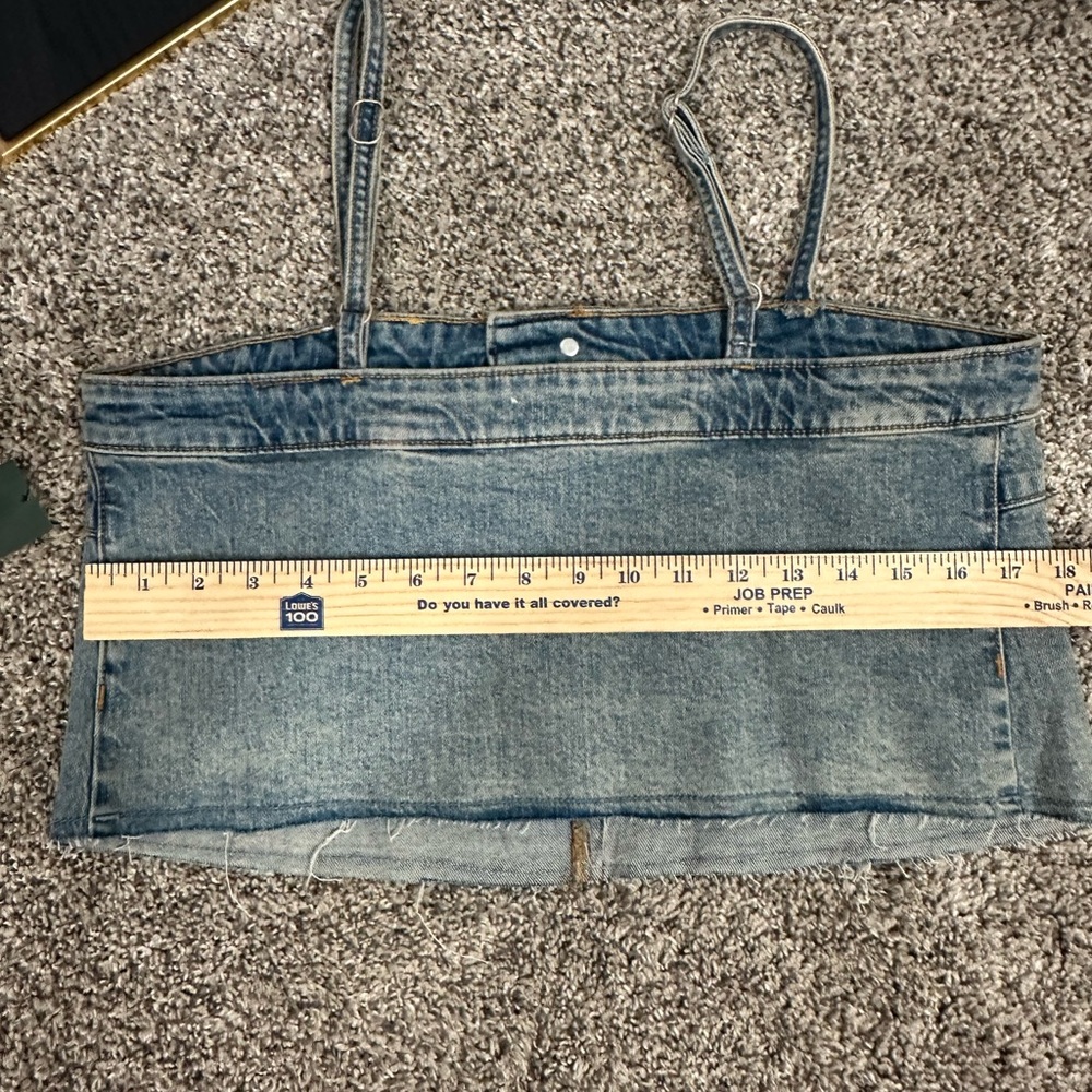 Denim Crop Top from Target w adjustable straps - Picture 8 of 9